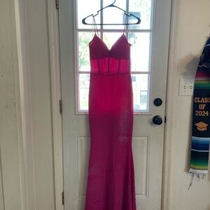 Elegant Pink Evening Dress